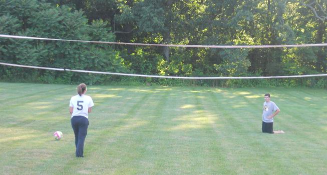 backyard volleyball